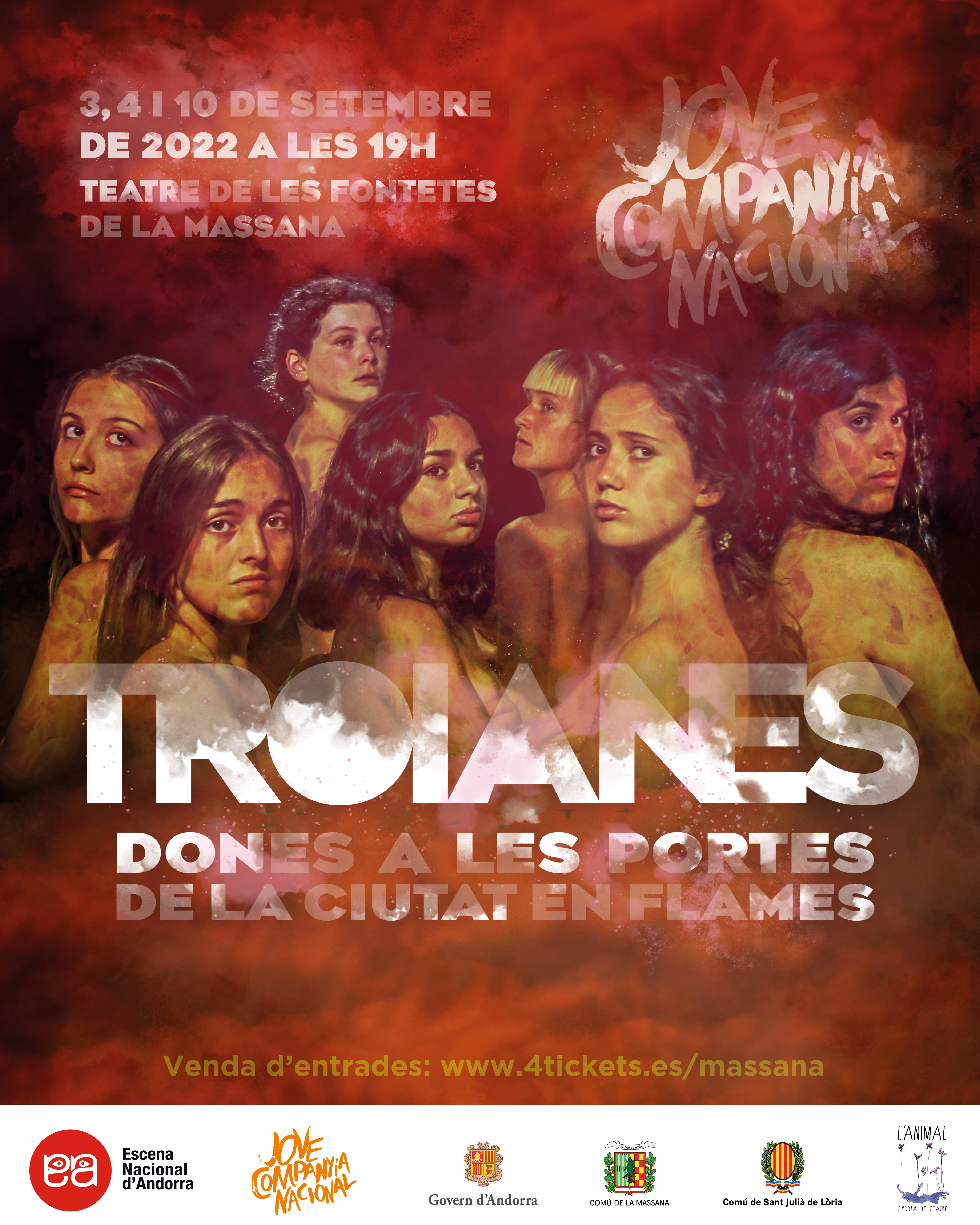 TROIANES. DONES A LES PORTES DE LA CIUTAT EN FLAMES